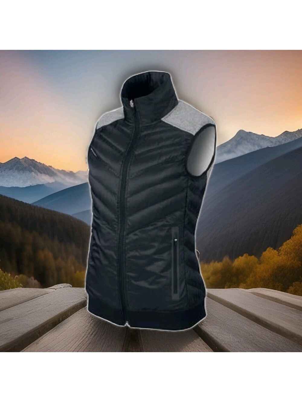 Nike Aeroloft Goose Down Golf Running Athletic Vest Jacket Women Small Black